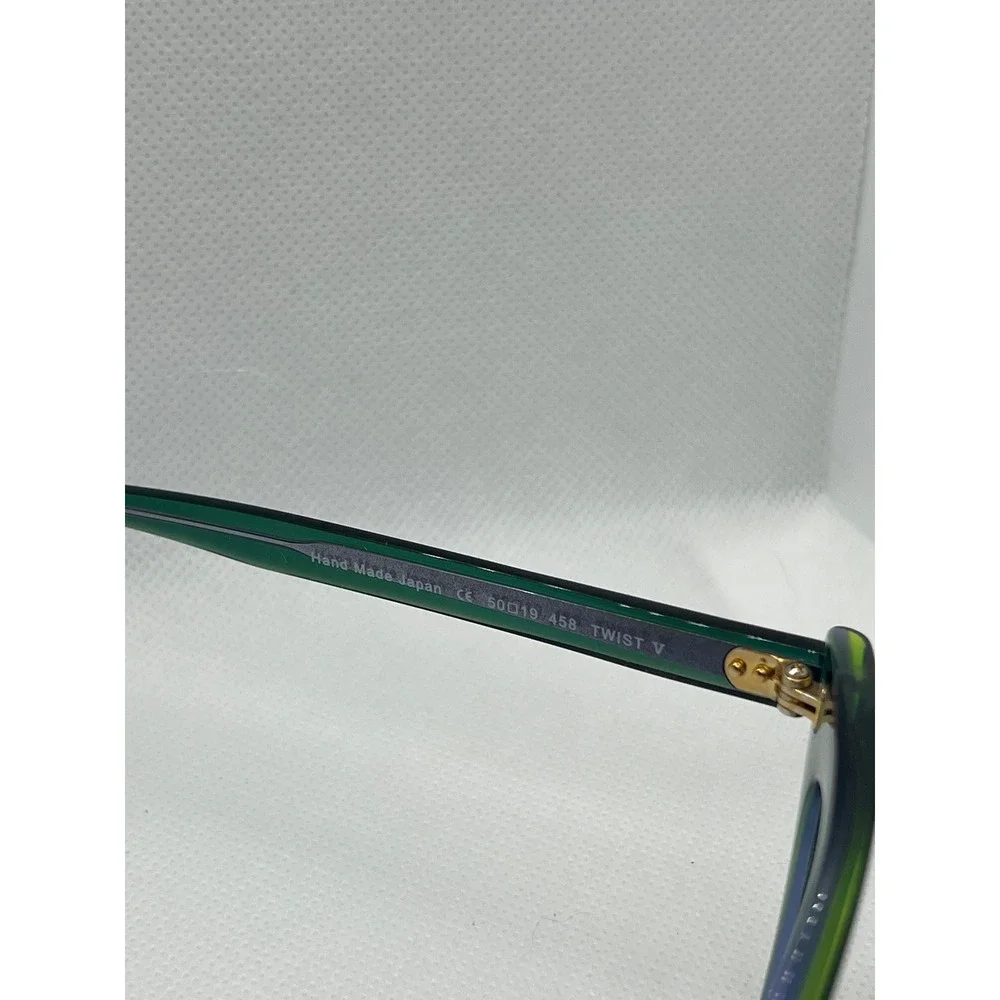 Oscar‎ de la Renta Twist V Cat Eye Glasses Frames Green Designer Eyeglasses